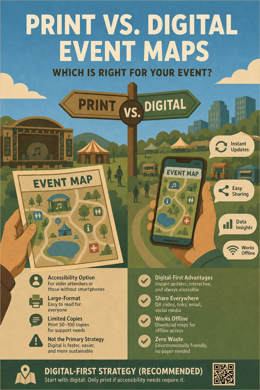 Print vs. Digital Event Maps: Which is Right for Your Event?
